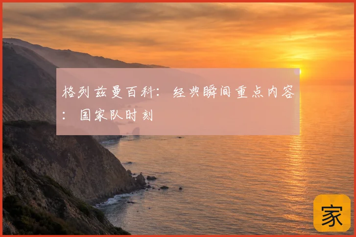 格列兹曼百科:经典瞬间重点内容:国家队时刻